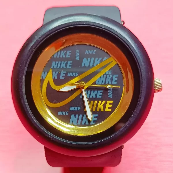 Stylish Nike Wrist Watch with Black and Golden Combination - Monty Vlogs Special Edition