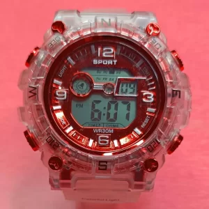 Stylish Digital Wrist Watch with Red Digital Display – Monty Vlogs Special Edition