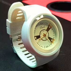 Stylish Wrist Watch with White and Golden Combination – Monty Vlogs Special Edition